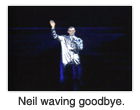 Neil waving goodbye.