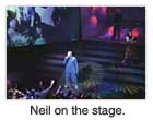 Neil on the stage.