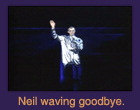 Neil waving goodbye.