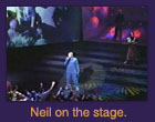 Neil on the stage.